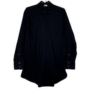Alix NYC Clay Shirt Dress Black Mini Button Down Medium Revolve LBD
